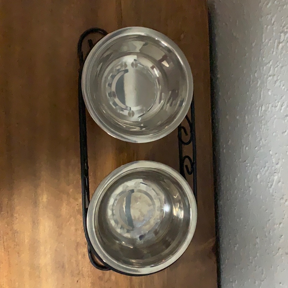 Pet feeding dishes